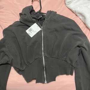 this is a gray zip up i got from forever 21 size S.